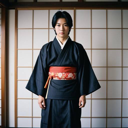 Male in Traditional Japanese Kimono