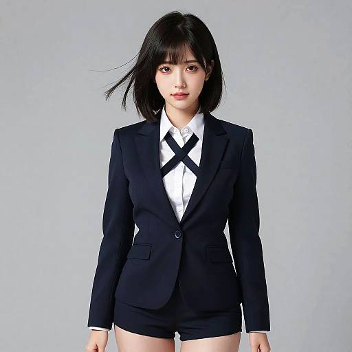 Photorealistic Office Portrait in Business Attire