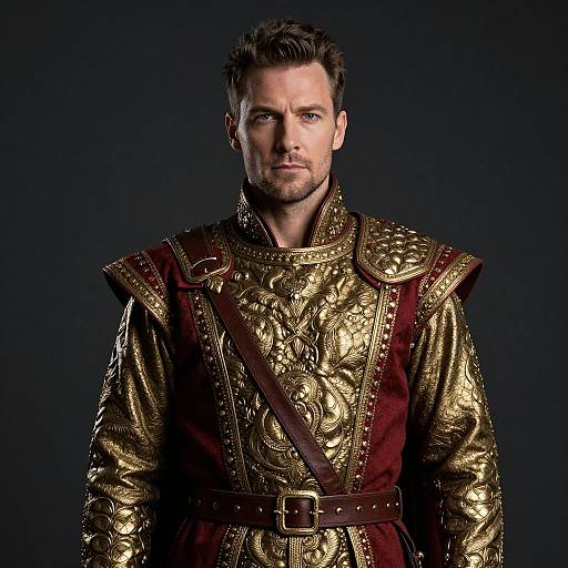 Man in Ornate Historical Costume