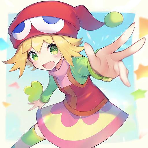 Illustration of Amitie (puyopuyo), puyopuyo in the style of Hatoyama itsuru