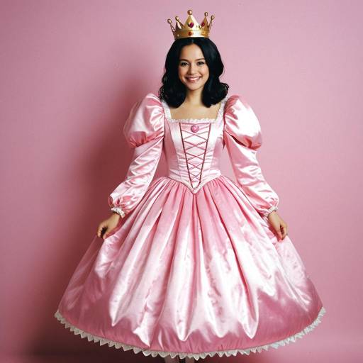 Elegant Pink Princess Costume for Adults