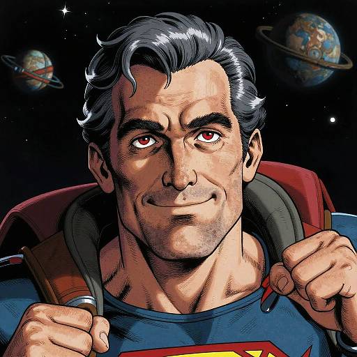 Wise Portuguese Retro-Futurist Space Hero