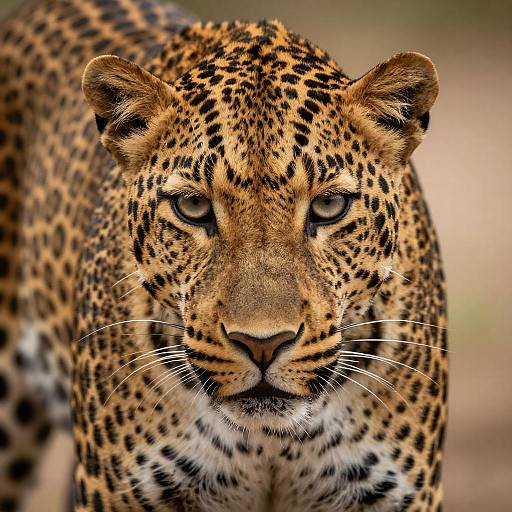 Close-up of Leopard Face
