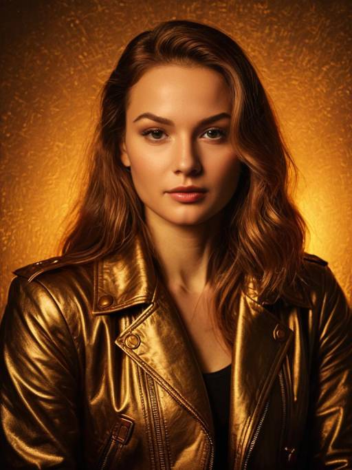 Edgy Casual Woman in Biker Jacket