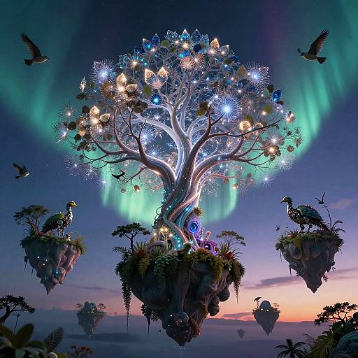 Auroral Archipelago of Techno-Nature Fusion