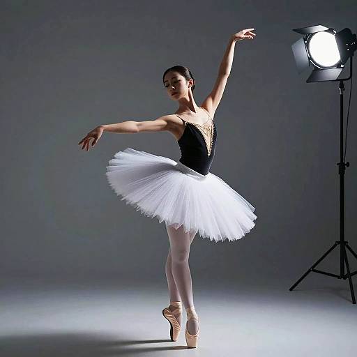 Long-Exposure Ballerina Portrait