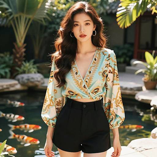 Stylish Woman in Tokyopop Style