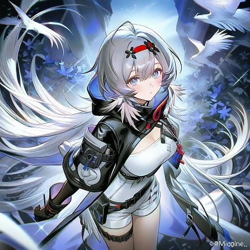 Illustration of Mulberry (arknights), arknights in the style of Midori foo