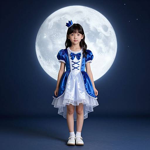 Full Moon Kid Costume Portrait