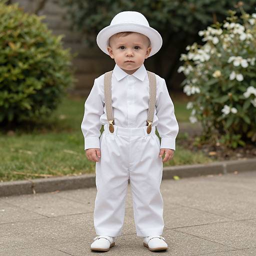 Realistic Baby Boy Christening Outfit