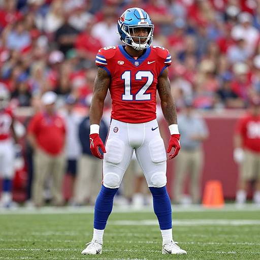 Confident American Football Player Portrait