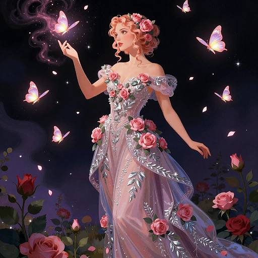 Pop Art Celestial Garden Muse