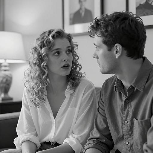 Intimate Black and White Portrait