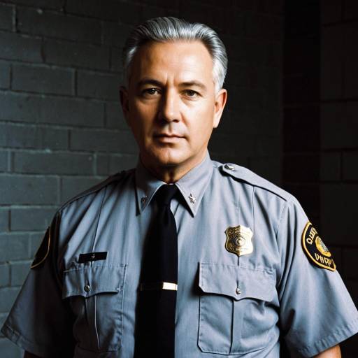 Warden Norton Character Portrait in Prison Uniform
