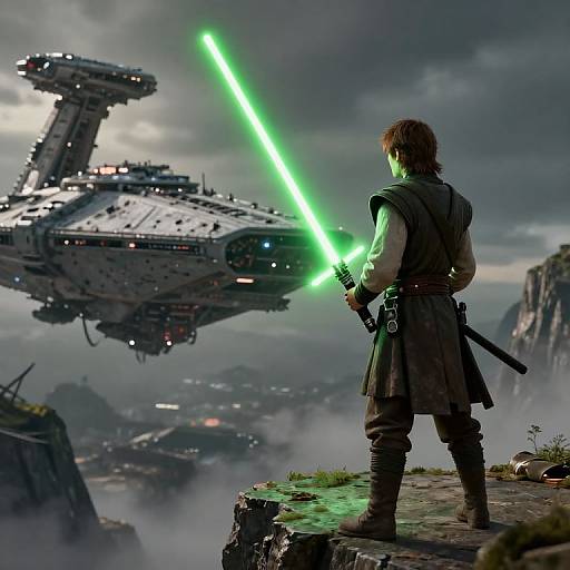 Jedi Knight Facing Sith Duel