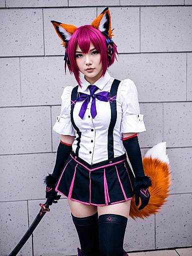 Cosplay photo of morte (arknights). Costume clothes