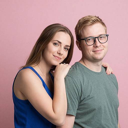 Couple Portrait with Bright Background