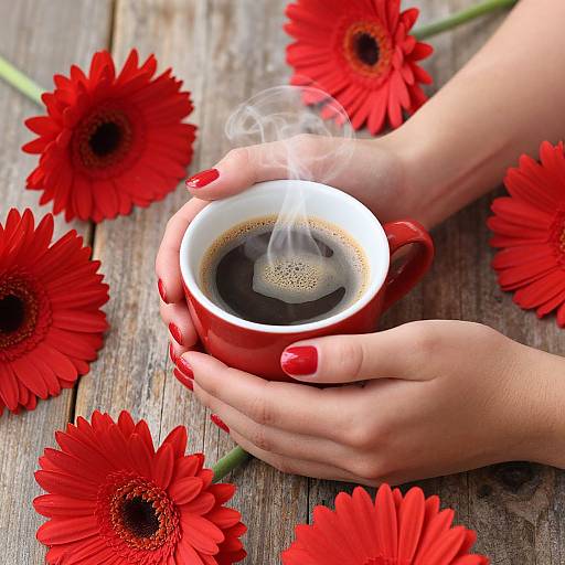 Crimson Serenity with Espresso Ritual