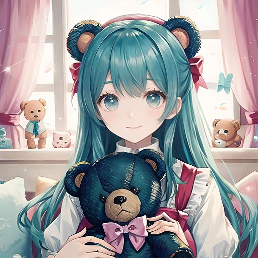 Whimsical Kawaii Teddy Bear Design