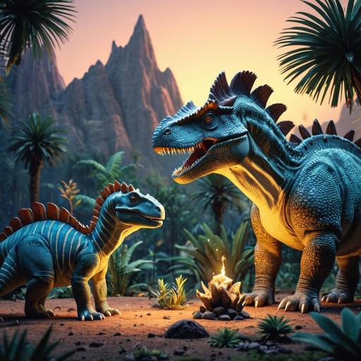 Disney-Style Dinotopia Dinosaurs at Twilight Disney-Style Dinotopia Dinosaurs at Twilight