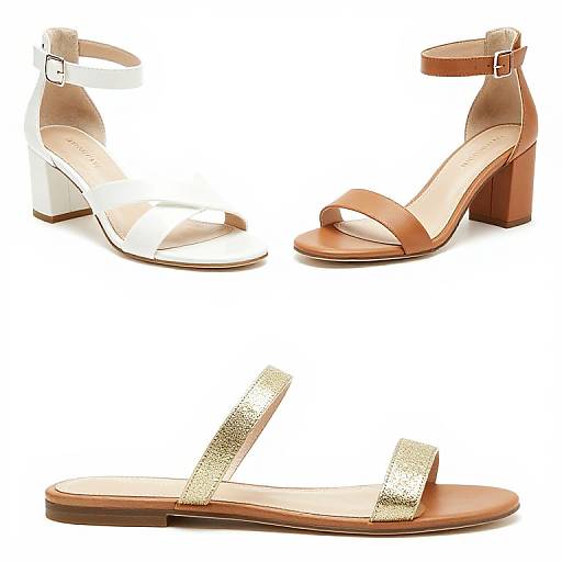 Stylish Sandal Triptych for Narrow Feet