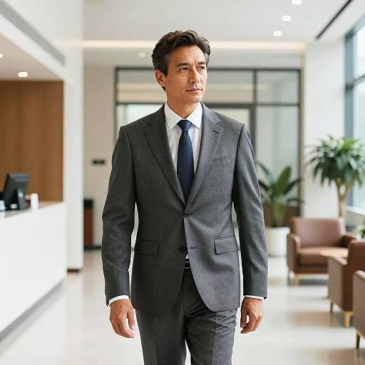 720 Waves Hairstyle on Middle-Aged Man