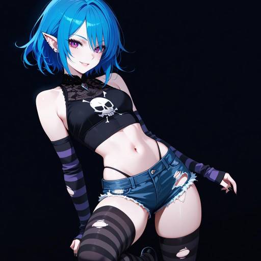 Goth Vampire Girl in Striking Fashion Goth Vampire Girl in Striking Fashion