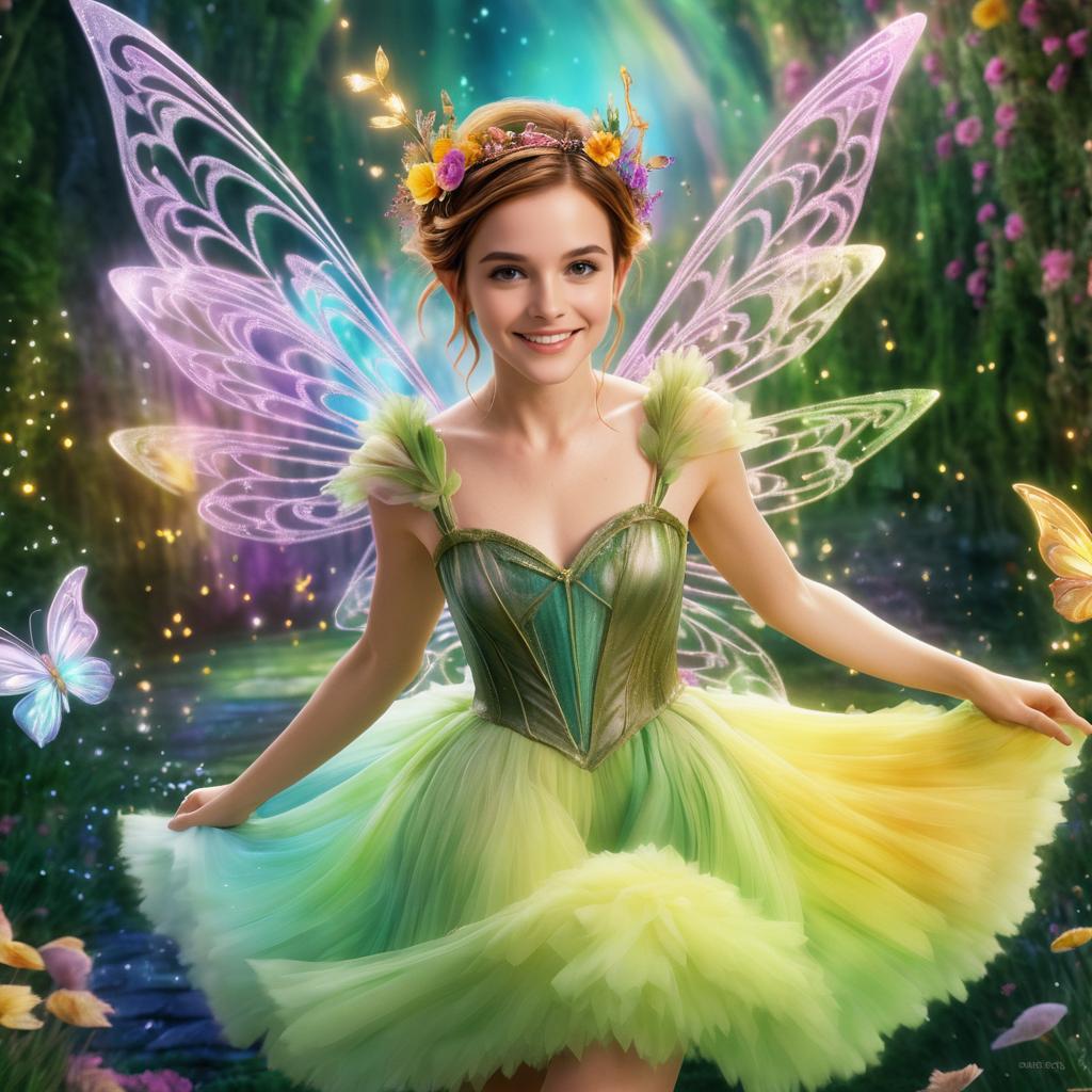 Enchanting Fairy: Emma Watson in Digital Art