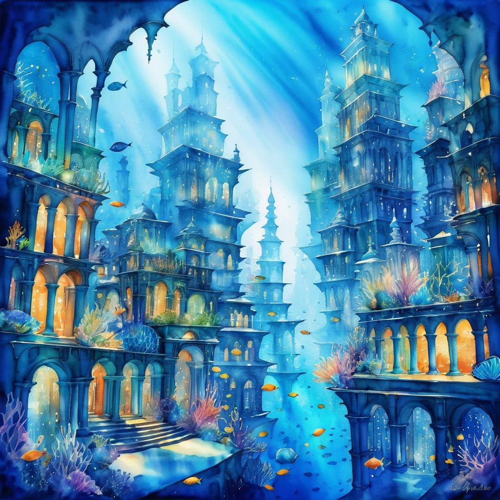 Enchanting Underwater City of Mermaids