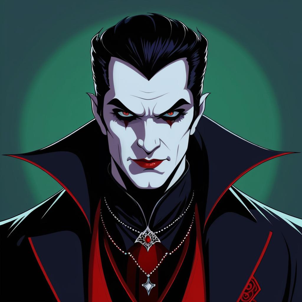 Vampire Character Illustration by Bonehaus