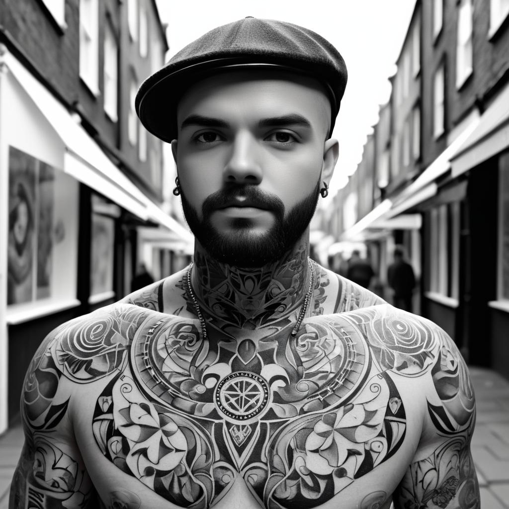 Bold Street Artist with Unique Tattoos