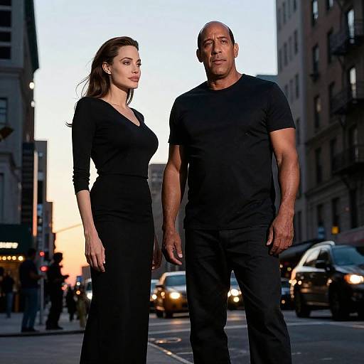 Vin Diesel and Angelina Jolie at Sunset