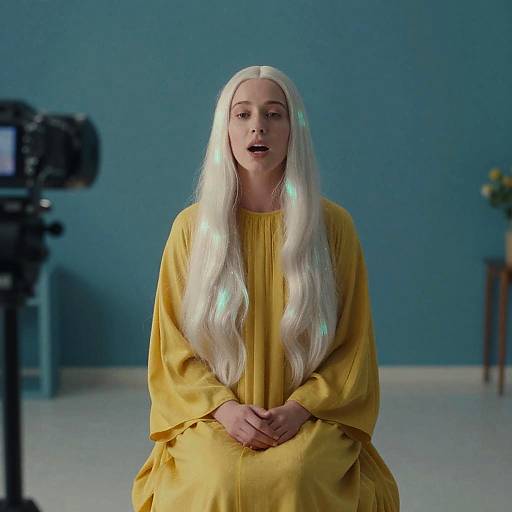 Interstellar Androgynous in Celestial Robe