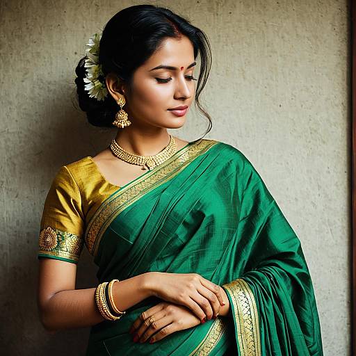 Elegant Saree and Blouse Designs