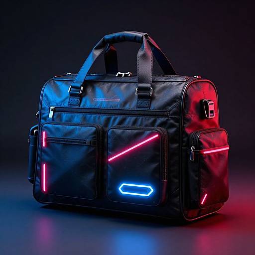 Futuristic Neon-Accented Professional Bag