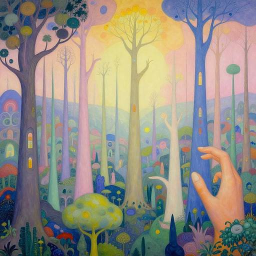 Surreal Forest Landscape Fusion