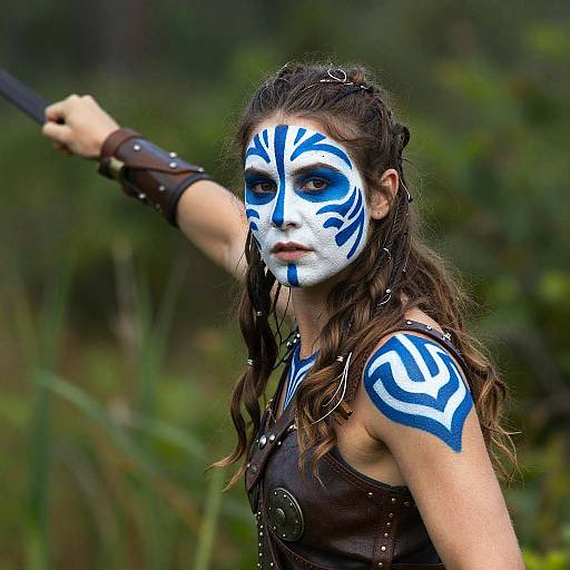 Celtic Female Warrior Portrait