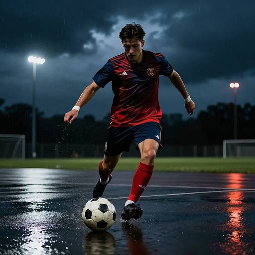 Bordizzo Dribbling in Rainy Night