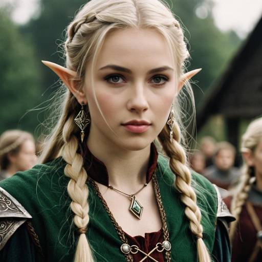 Realistic Elf in Medieval Costume