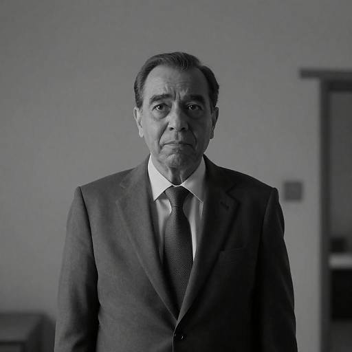 Serious Portrait of an Older Man