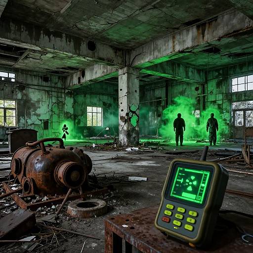 Dystopian Radioactive Industrial Site