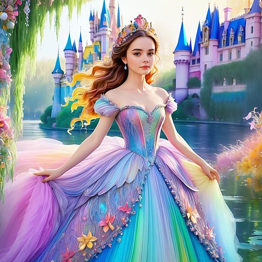 Enchanting Fairy Tale Princess Artwork Enchanting Fairy Tale Princess Artwork