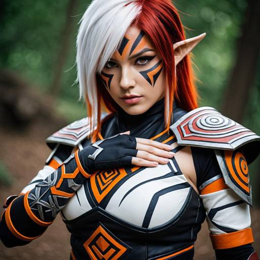 Fiery Impa Warrior Cosplay Ensemble