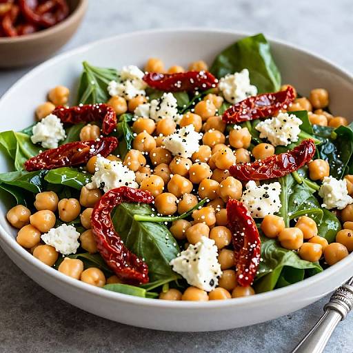Chickpea Sundried Tomato Feta Salad