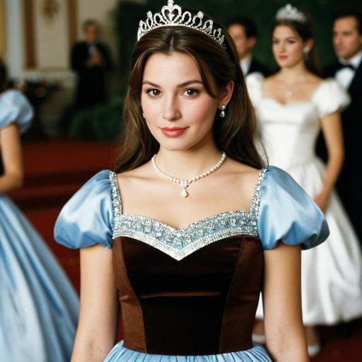 Young Woman in Princess Costume with Tiara