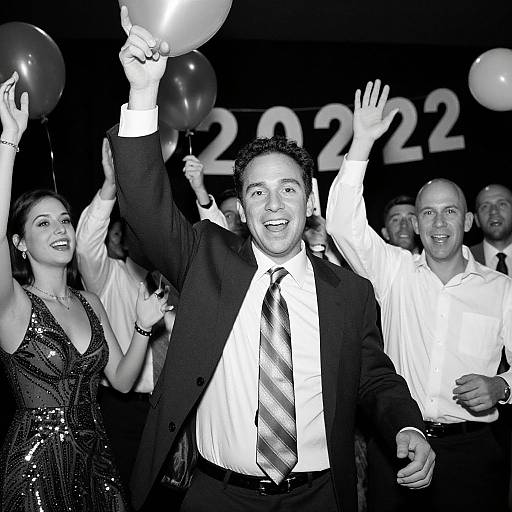 Festive Celebration with Happy Man