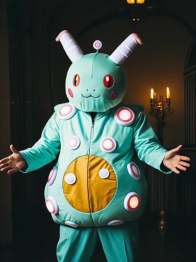 Man in Reuniclus Cosplay Costume