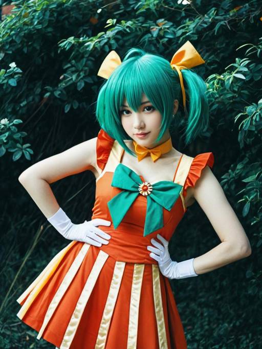 Cosplay Woman in Ranka Lee Costume