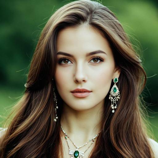 Portrait of Young Woman with Jewelry