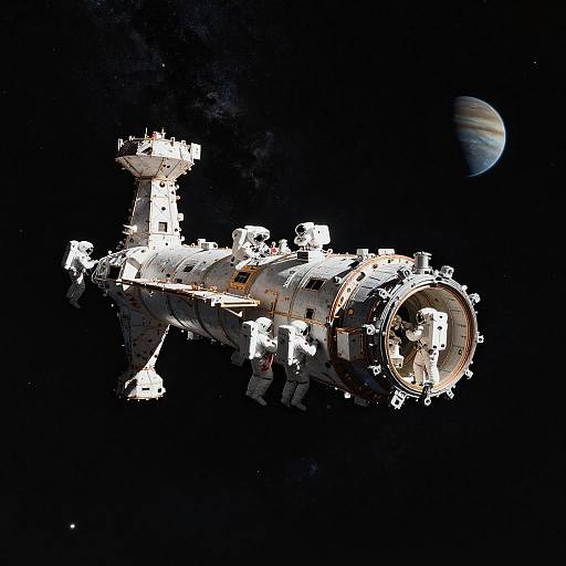 EVA Docking at Gas Giant Station